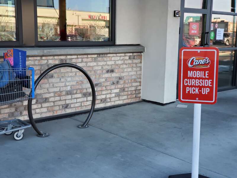 Cranes Dimond Blvd bike parking