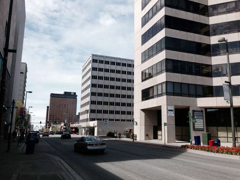 Downtown, Anchorage, AK along W 5th Ave