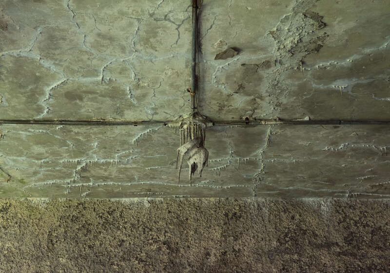 Unidentified ceiling structure at the Ellis Island Immigrant Hospital, closed since 1930.