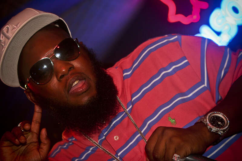 Freeway, an American rapper performing in Wilmington, Delaware.