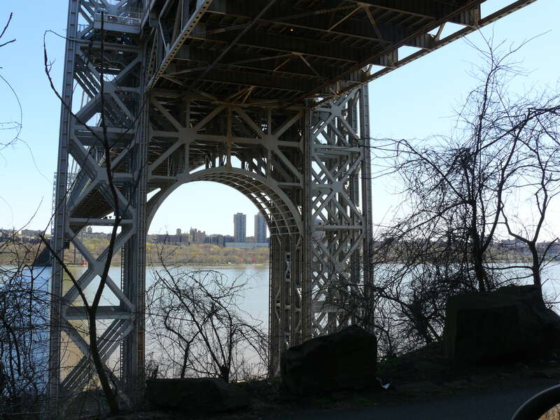 George Washington Bridge as seen from Fort Lee, New Jersey.