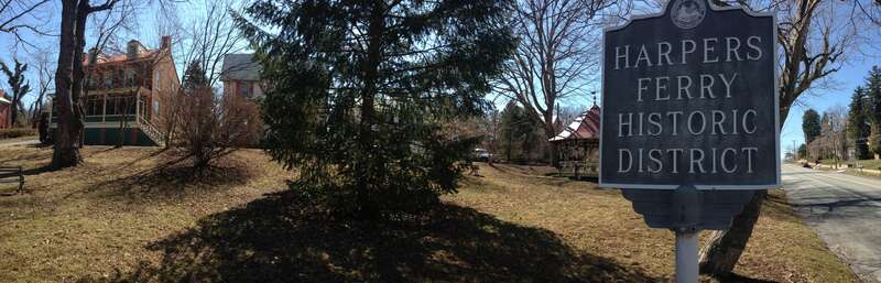 Harpers Ferry Historic District, Off U.S. Route 340 Harpers Ferry
Shows the Gazeebo from Byrnes Island and original armory quarters built in the early 1800s.