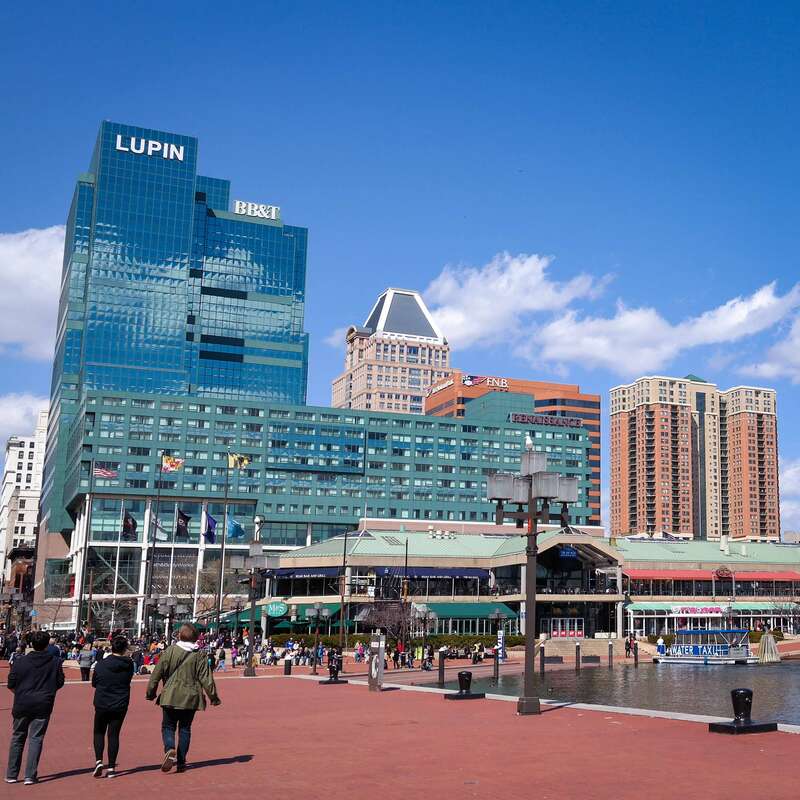 A view of Baltimore's Harborplace