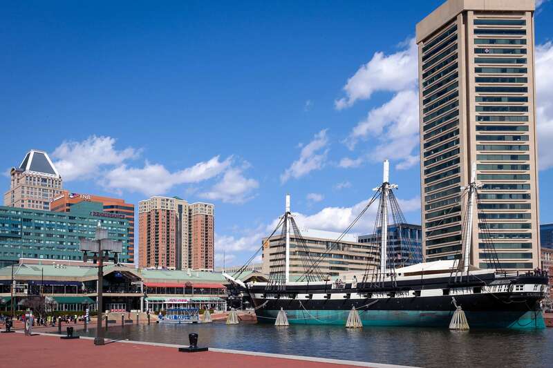 A view of Baltimore's Harborplace