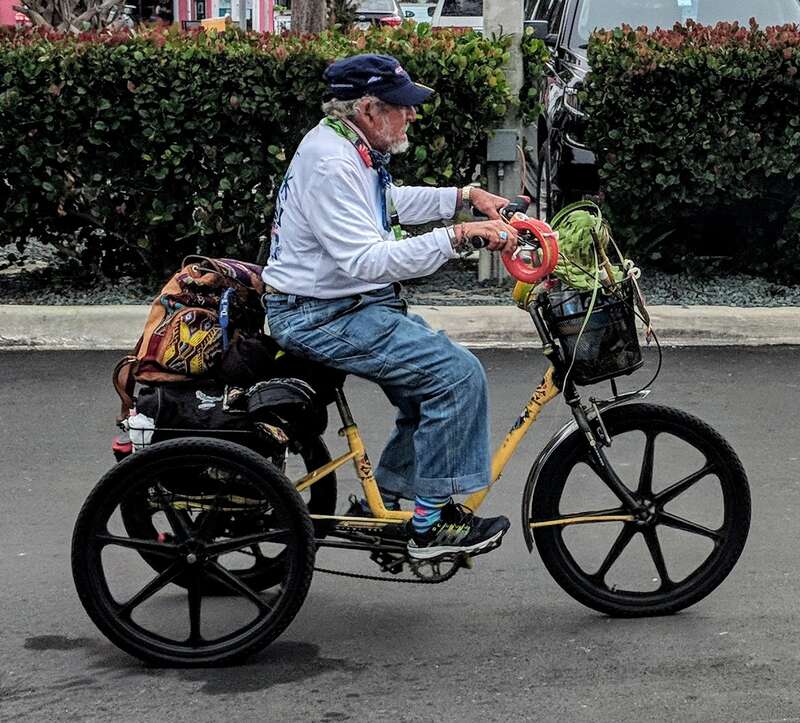 A three wheeled cycle in Key West, Florida. Photo by Jim Heaphy.