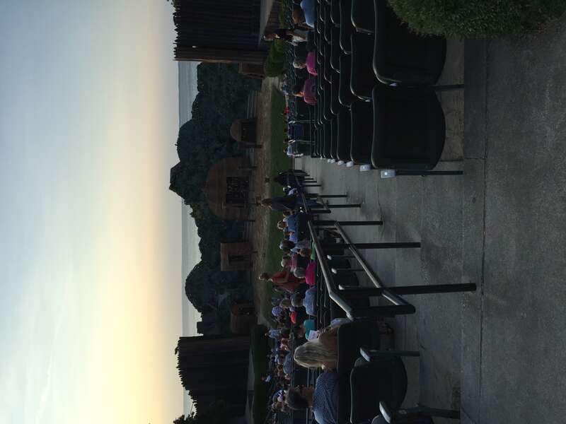 The set of the play The Lost Colony, on Roanoke Island, June 29, 2019. This picture was taken a few moments before the start of the show.