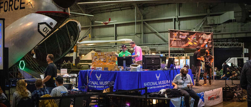 Photo taken at the National Museum of the US Air Force. Microdrone racing seen in photo.