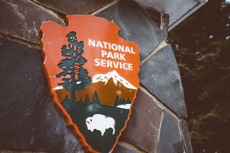 A National Park Service (NPS) logo on a sign at Grand Portage National Monument, Grand Portage, Minnesota.
-- 
(C) 2018 Tony Webster 
tony@tonywebster.com 

+1 202-930-9200