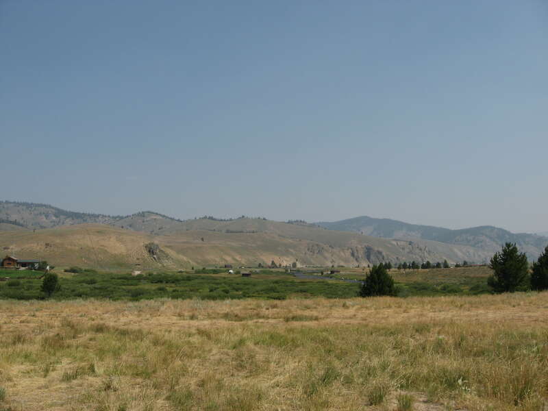 Looking north from Stanley, Idaho towards Lower Stanley