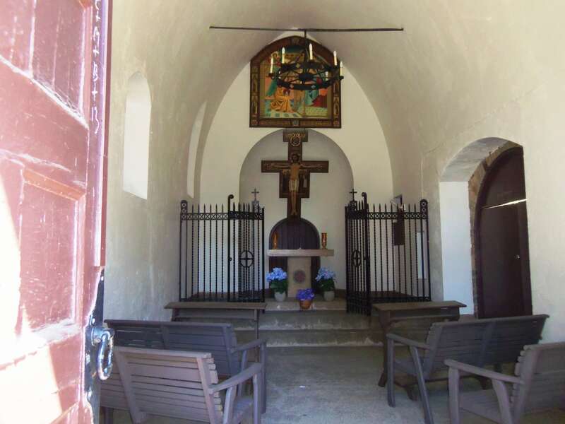 The interior of the Portiuncula Chapel at the Mount St. Sepulchre Franciscan Monastery in Northeast Washington, D.C.