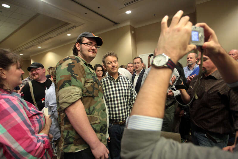 U.S. Senator Rand Paul of Kentucky speaking with supporters at a campaign rally at the Sheraton Anchorage Resort &amp;amp; Spa in Anchorage, Alaska.

Please attribute to Gage Skidmore if used elsewhere.