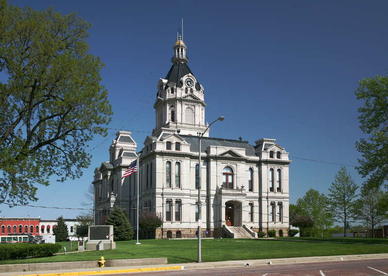 County Court House in Rockville, Indiana