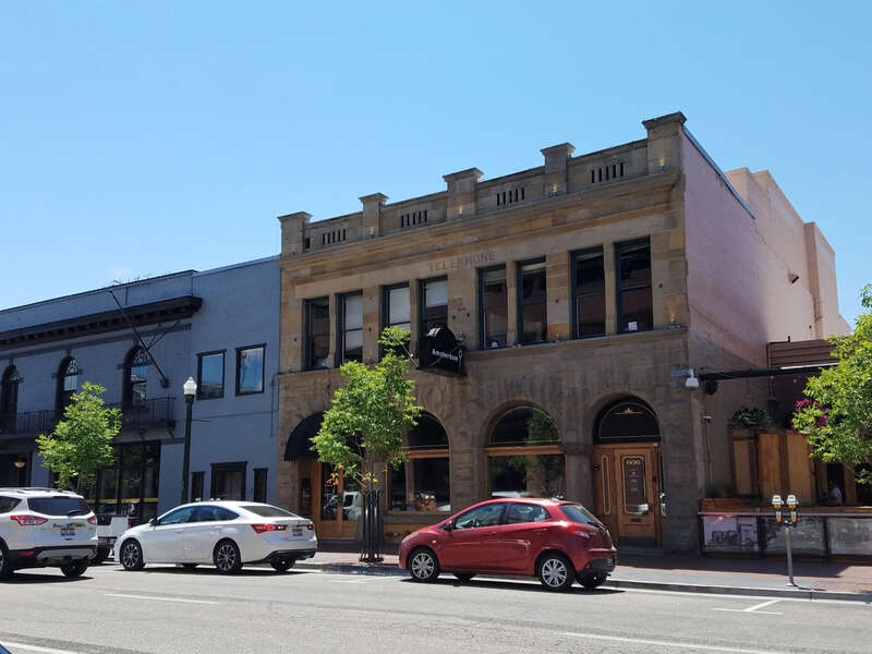 The Rocky Mountain Telephone Company building (1899) in Boise, Idaho, is part of the Boise Historic District.