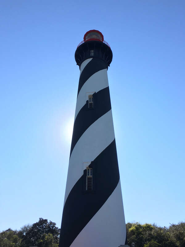 St. Augustine Lighthouse - The Striped Tower - March 2016