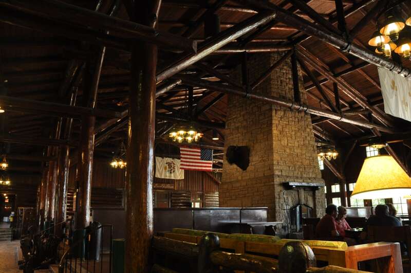 Interior view of the Starved Rock Lodge at Starved Rock State Park, Illinois.