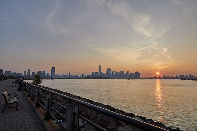 Sunrise at Liberty State Park