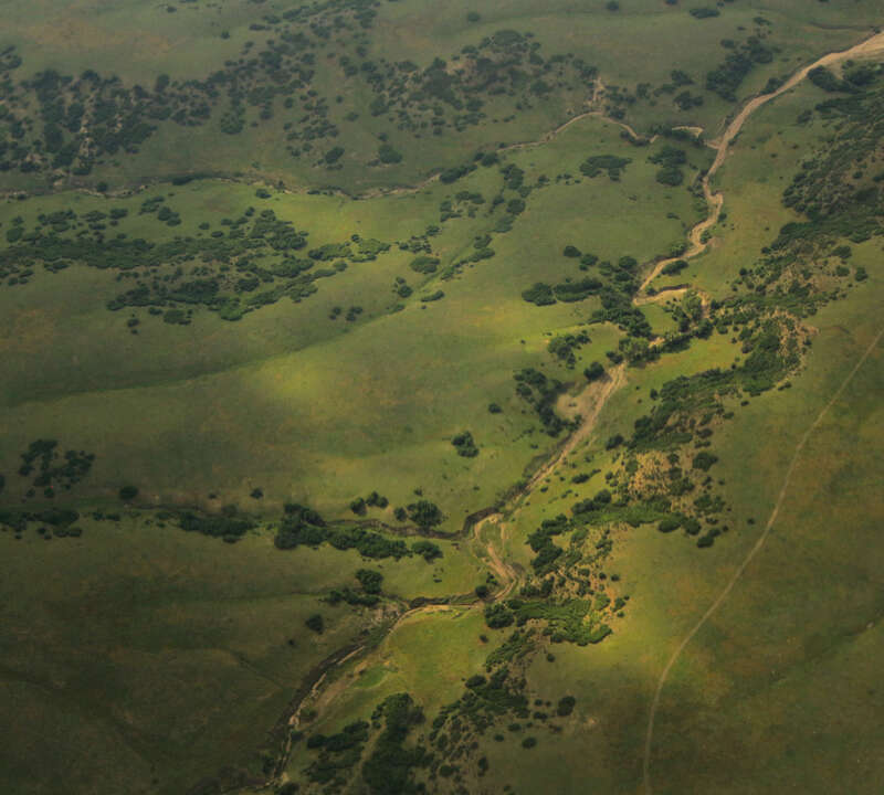500px provided description: I've always been jealous of pilots, who get to drive in 360 degrees, seeing views like this every day [#landscape ,#sunlight ,#light ,#aerial ,#green ,#earth ,#environment ,#sunray ,#rolling landscape]