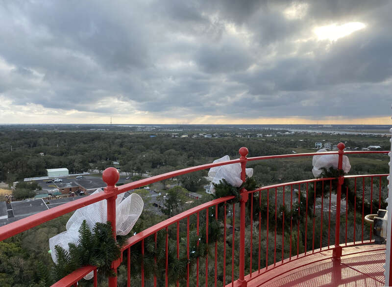 View from lighthouse at St Augustine, Florida