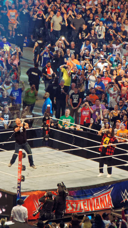 WrestleMania 32 was the thirty-second annual WrestleMania professional wrestling pay-per-view (PPV) event produced by WWE. It took place on April 3, 2016, at AT&amp;amp;T Stadium in Arlington, Texas. Twelve matches were contested on the card (with three