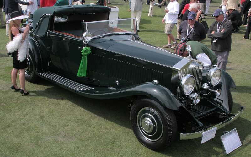 1933 Rolls-Royce Phantom II Continental Gurney Nutting Sedanca DHC at Pebble Beach Concours d'Elegance, Aug 16, 2009