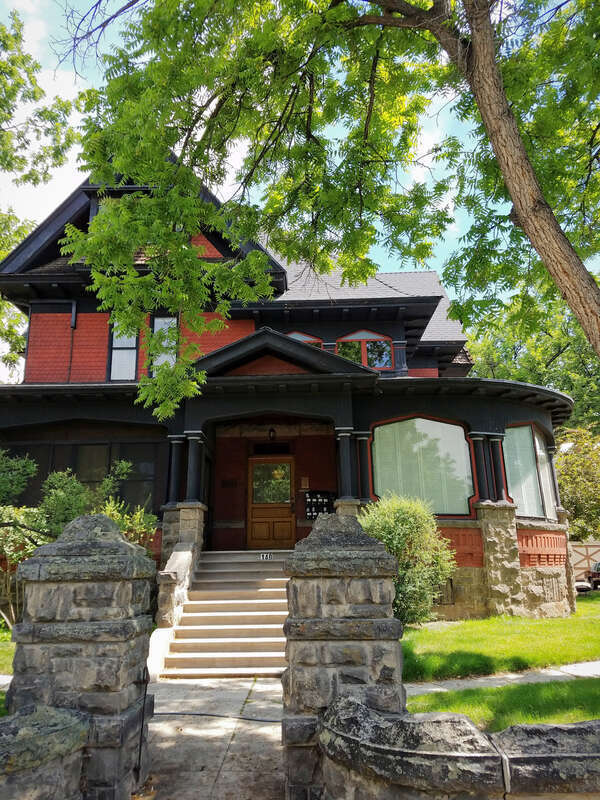 The Alfred Eoff House (1897) was designed by John E. Tourtellotte and is part of the West Warm Springs Historic District in Boise, Idaho.