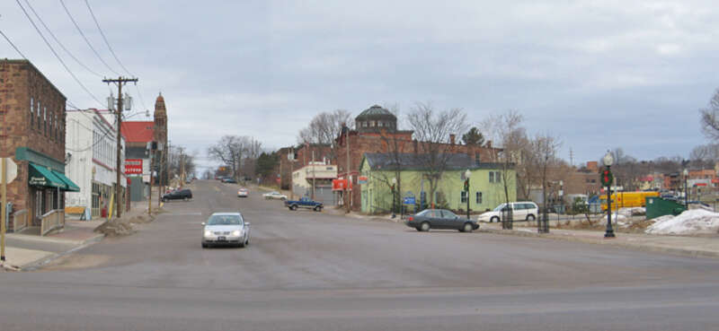 This supposedly two lane wide street is unnecessarily wide for a pedestrian to cross safely. 
This work is licensed under a 
Creative Commons Attribution 3.0 United States License.

Please Attribute to: Brett VA