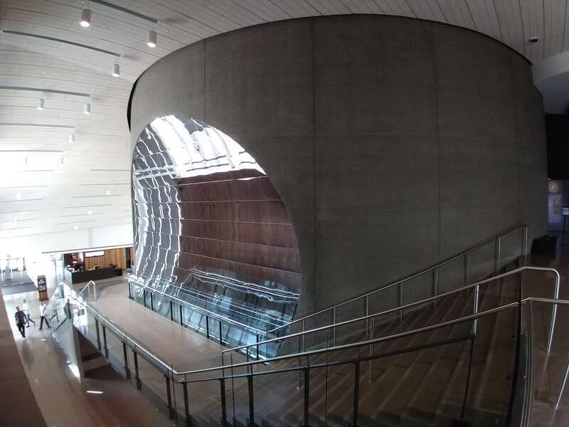 Exhibits and building at the newly opened Bell Museum of Natural History, Falcon Heights, Minnesota, on the University of Minnesota St. Paul campus.