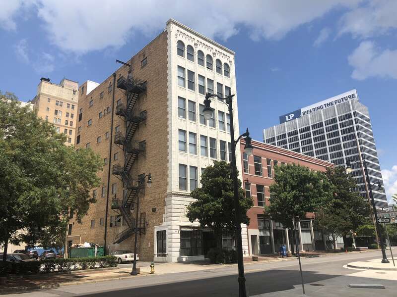 The Ideal Department STore Building, and behind it the Two North Twentieth Building, a high-rise Office building in downtown Birmingham, Alabama