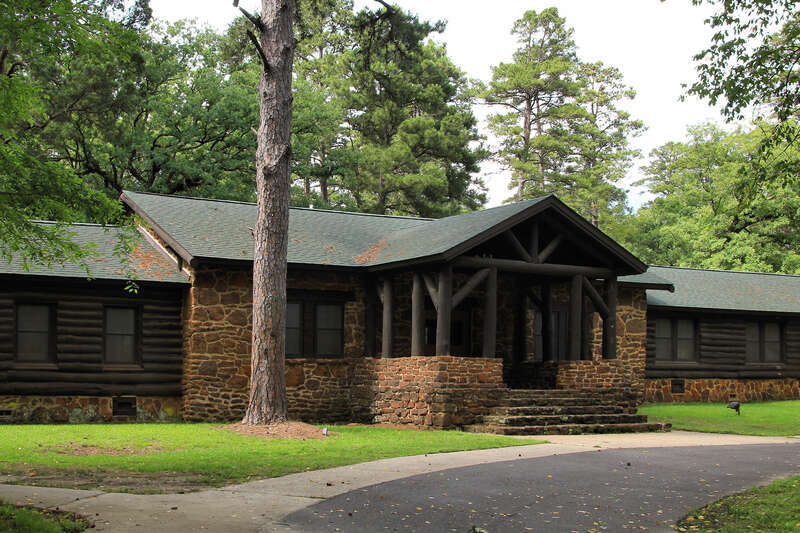 Caddo Lake State Park lodge built by the Civilian Conservation Corps.