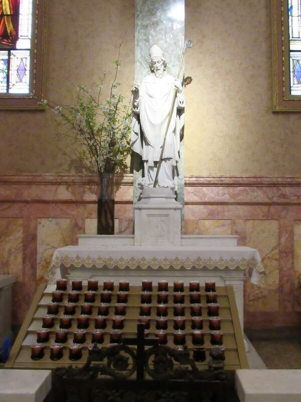 The interior of the Co-Cathedral of St. Joseph in Brooklyn, New York.