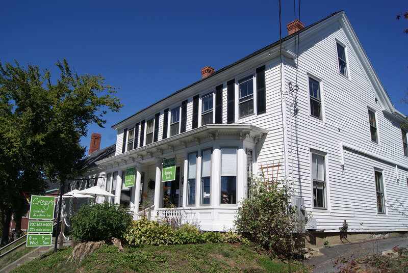 Crissy's Breakfast and Coffee Bar at 212 Main Street, Damariscotta, Maine, USA.