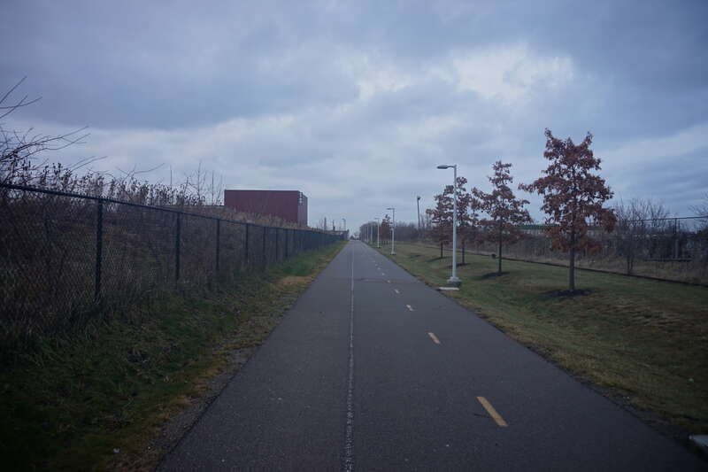 The Dequindre Cut in Detroit, Michigan (United States).