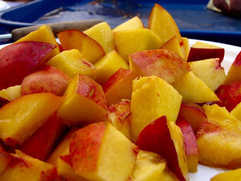 Fruits and vegetables for sale on August 5, 2012 at Eastern Market in Washington DC.
More at The Schumin Web:
&amp;lt;a href="https://www.schuminweb.com/photography/fruit-stands/" rel="noreferrer