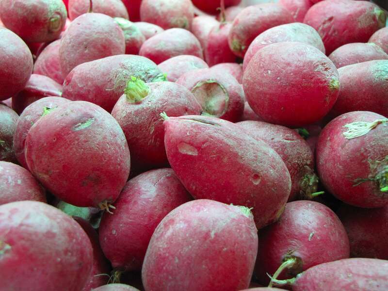 Fruits and vegetables for sale on August 5, 2012 at Eastern Market in Washington DC.
More at The Schumin Web:
&amp;lt;a href="https://www.schuminweb.com/photography/fruit-stands/" rel="noreferrer
