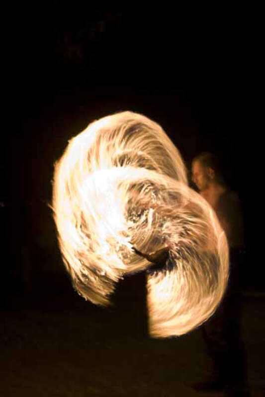 Fire dancers, Boston, MA, USA