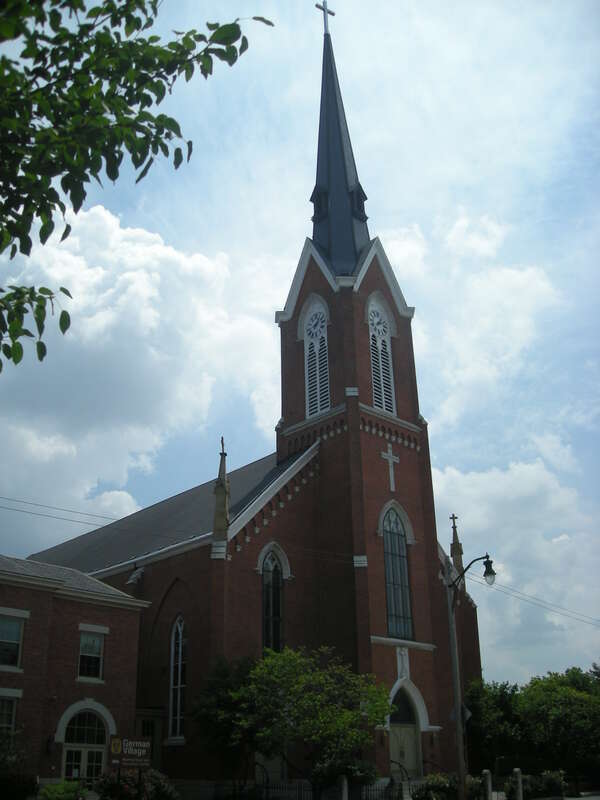 St. Mary Church in the German Village neighborhood of Columbus, Ohio (United States).