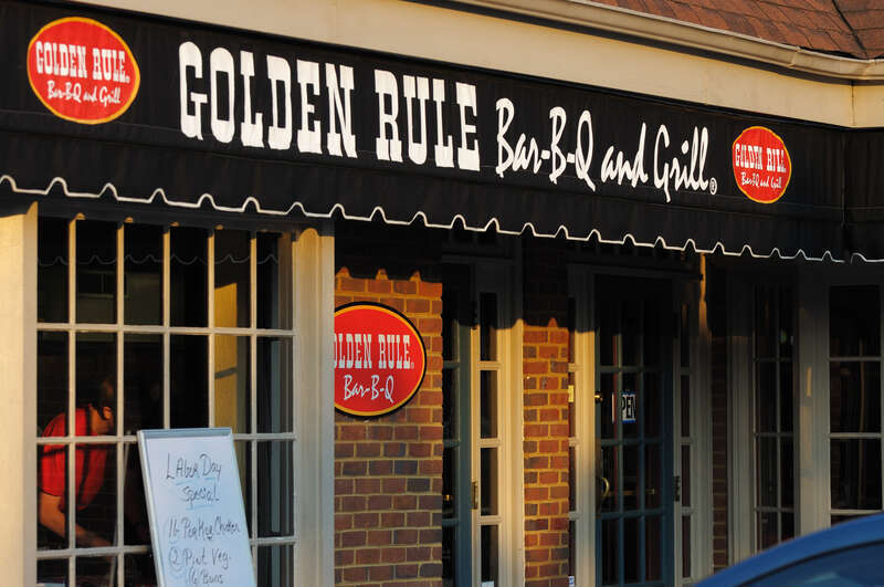 Golden Rule BBQ location in Crestline Village.