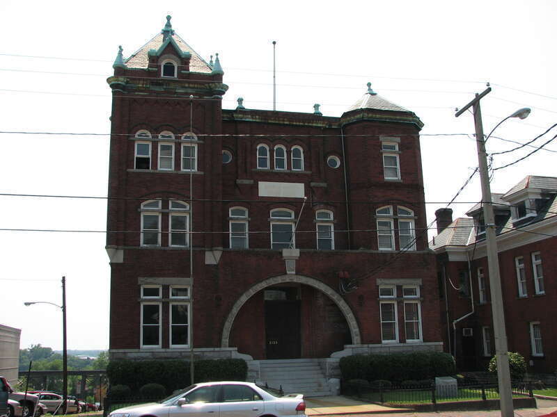 Old Henrico County, Virginia, Courthouse, 1898. Located at 2125 East Main St., Richmond, Virginia, on the corner of East Main and South 22nd streets.