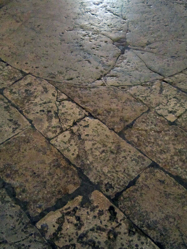 Please see our blog at www.nps.gov/jeff/archdome.htm for an entry about the floors in the Old Courthouse.