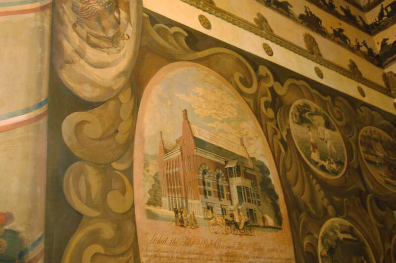 The Arsenal, architecture: Martin E. Thompson, 1847-51; murals: Allen Saalburg, 1935-6