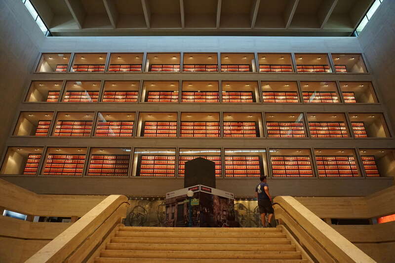The interior of the Lyndon Baines Johnson Library and Museum in Austin, Texas (United States).