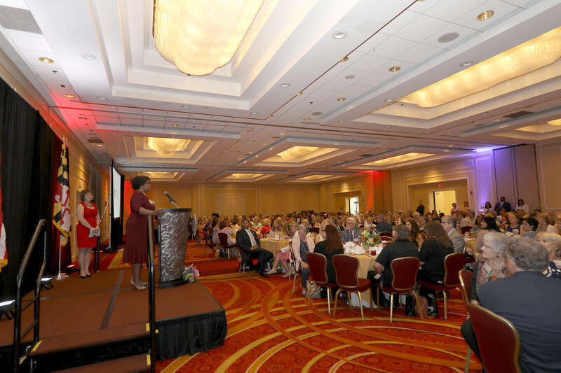 First Lady Yumi Hogan Attends The MFRW First Lady Luncheon by Steve Kwak at BWI Airport Marriott, 1743 W Nursery Rd, Linthicum Heights, MD 21090