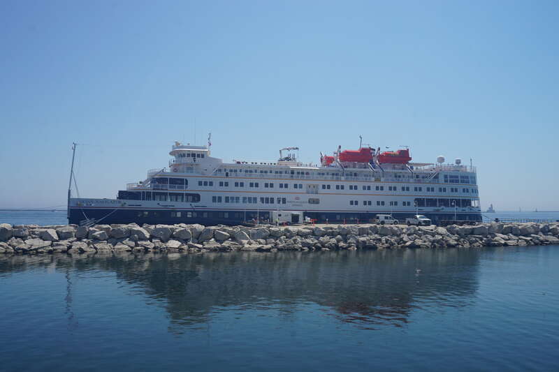 The Ocean Navigator docked at Pier Wisconsin in Milwaukee, Wisconsin (United States).