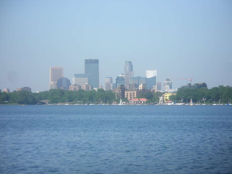 Minneapolis Skyline as seen from Lake Calhoun