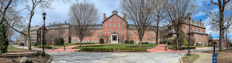 Panoramic view of Moses Brown School, Providence RI
