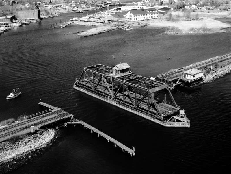 Mystic River Bridge. Mystic, New London Co., CT. Sec. 4215, MP 132.16.