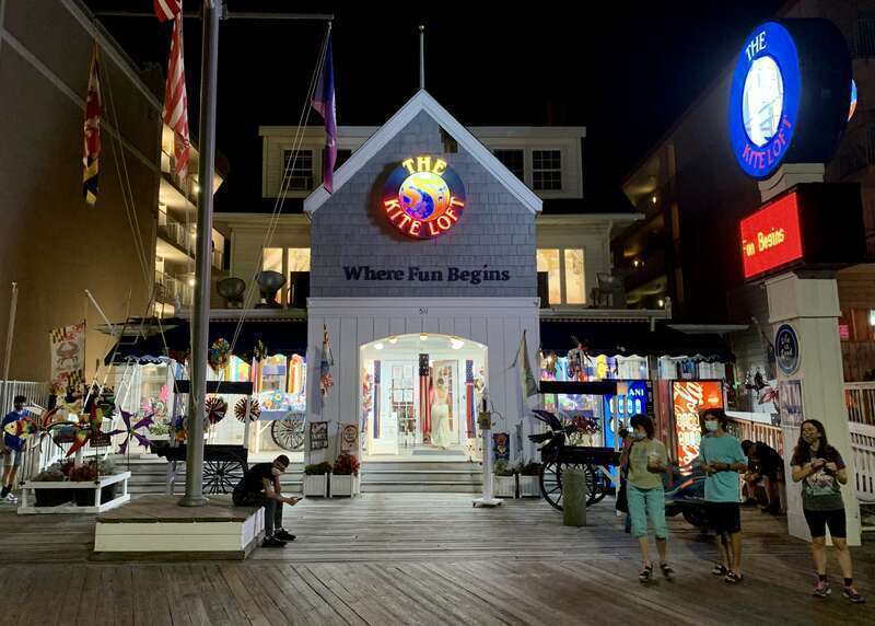 The Kite Loft on the boardwalk in Ocean City, Maryland.