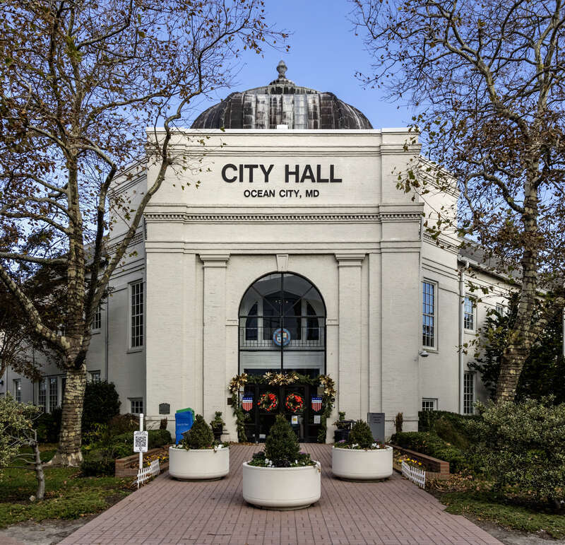 City Hall, Ocean City, Maryland, USA. 
Listed on the Maryland Inventory of Historical Properties, #WO-341 [1]