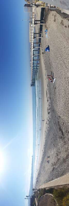 Panoramic of La Jolla Shores and Scripps Pier