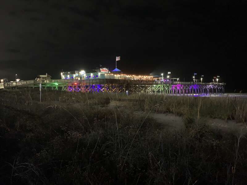 Pier 14 at night